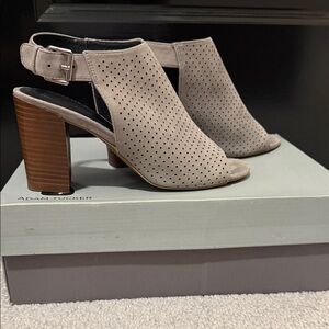 Adam Tucker Women's Taupe Perforated Heels